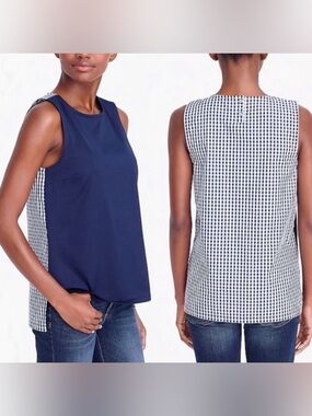 NWT J.Crew Contrast terry tank top size XXL